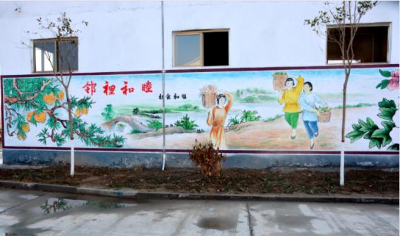 高邮乡镇文化墙 乡风文明焕发新活力