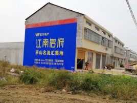 高邮农村墙体广告在不同形式上面展现的不同特色